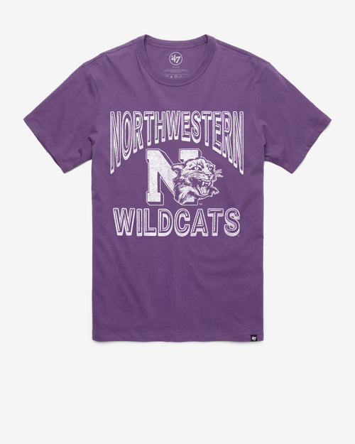 NORTHWESTERN WILDCATS VINTAGE FAN OUT '47 FRANKLIN TEE