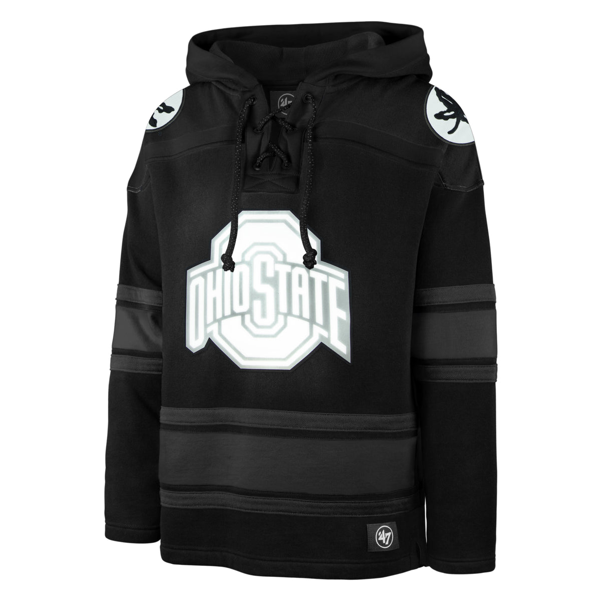 OHIO STATE BUCKEYES ANTHRACITE SUPERIOR '47 LACER HOOD