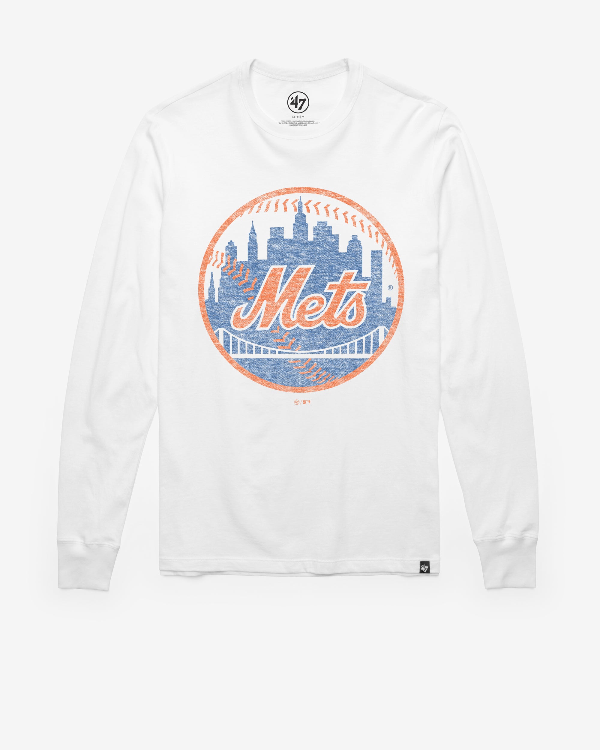 NEW YORK METS PREMIER '47 FRANKLIN LONG SLEEVE TEE