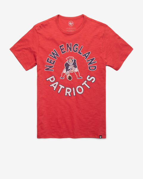 NEW ENGLAND PATRIOTS HISTORIC ROUNDED '47 SCRUM TEE