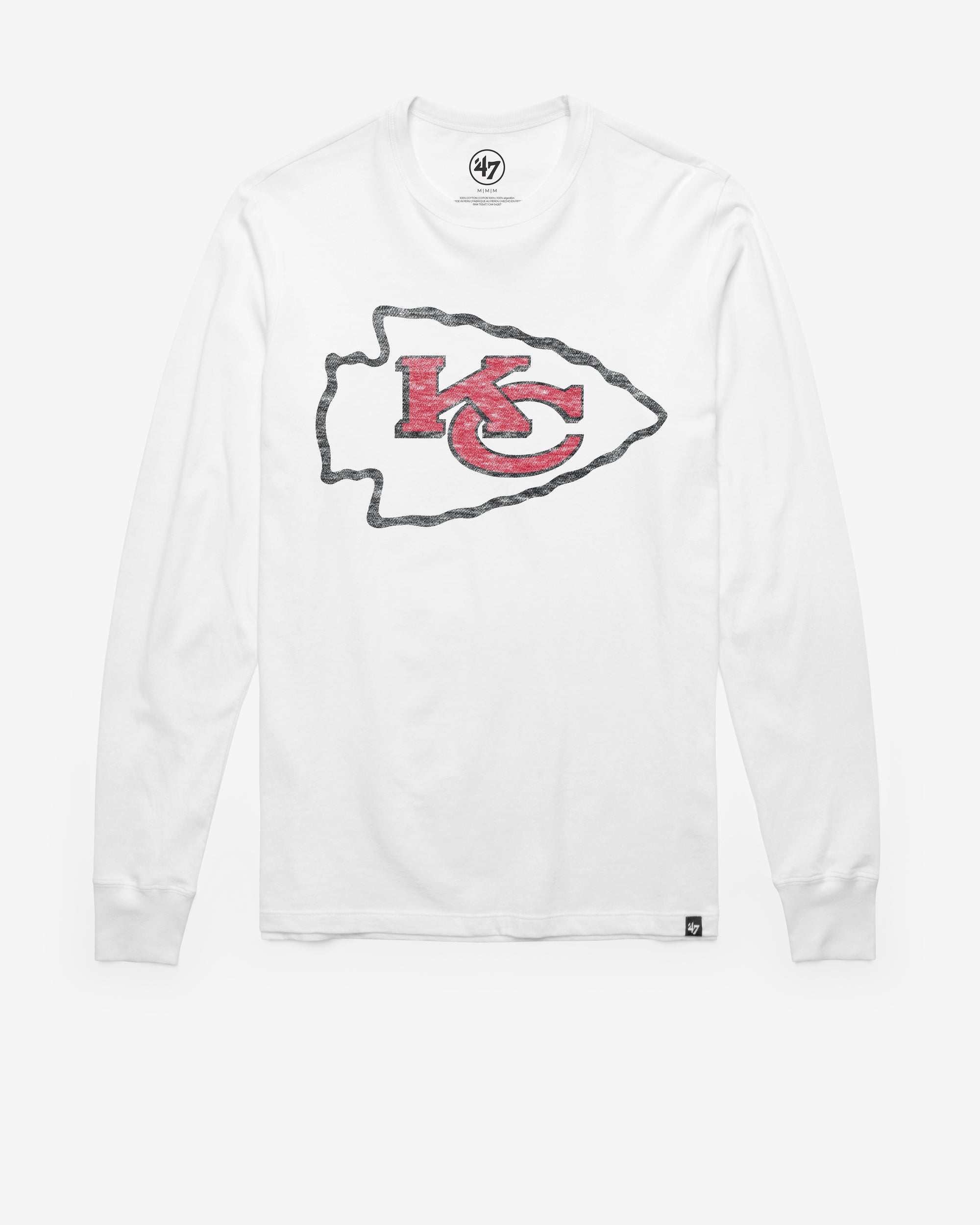 KANSAS CITY CHIEFS PREMIER '47 FRANKLIN LONG SLEEVE TEE
