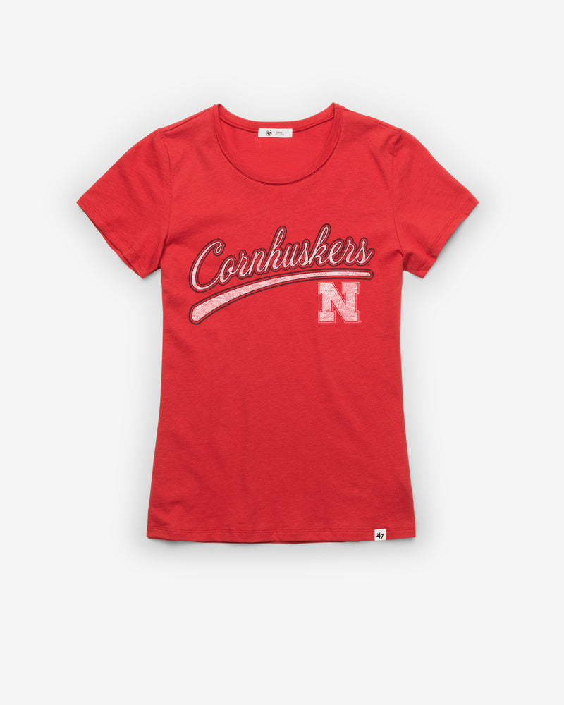 NEBRASKA CORNHUSKERS BELIEVER '47 WOMEN'S FRANKIE TEE