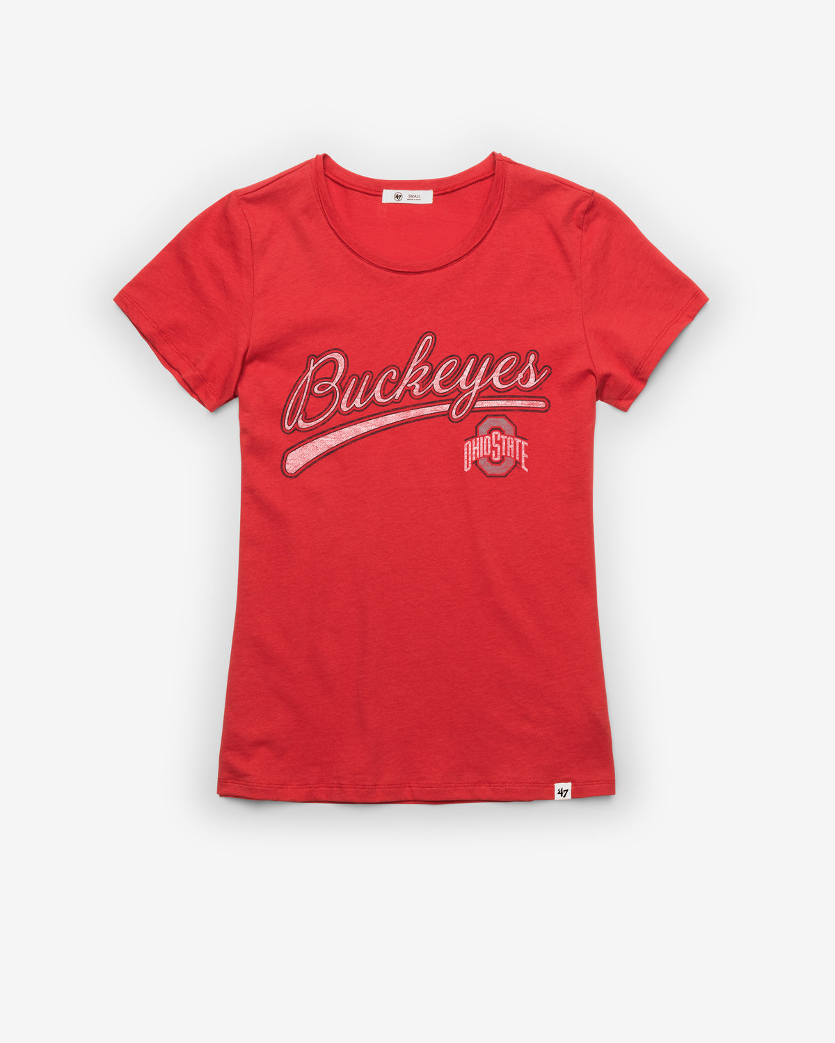 OHIO STATE BUCKEYES BELIEVER '47 WOMEN'S FRANKIE TEE
