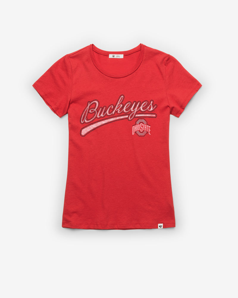 OHIO STATE BUCKEYES BELIEVER '47 WOMEN'S FRANKIE TEE