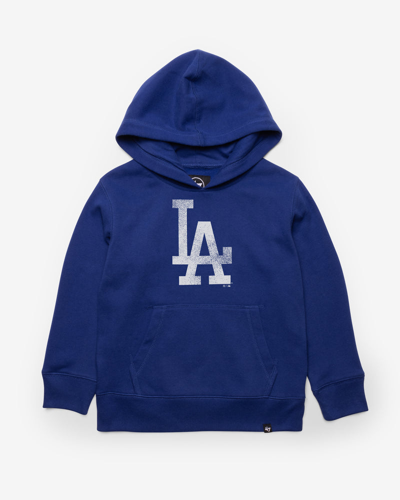 LOS ANGELES DODGERS DISTRESSED IMPRINT '47 KID'S HEADLINE HOOD