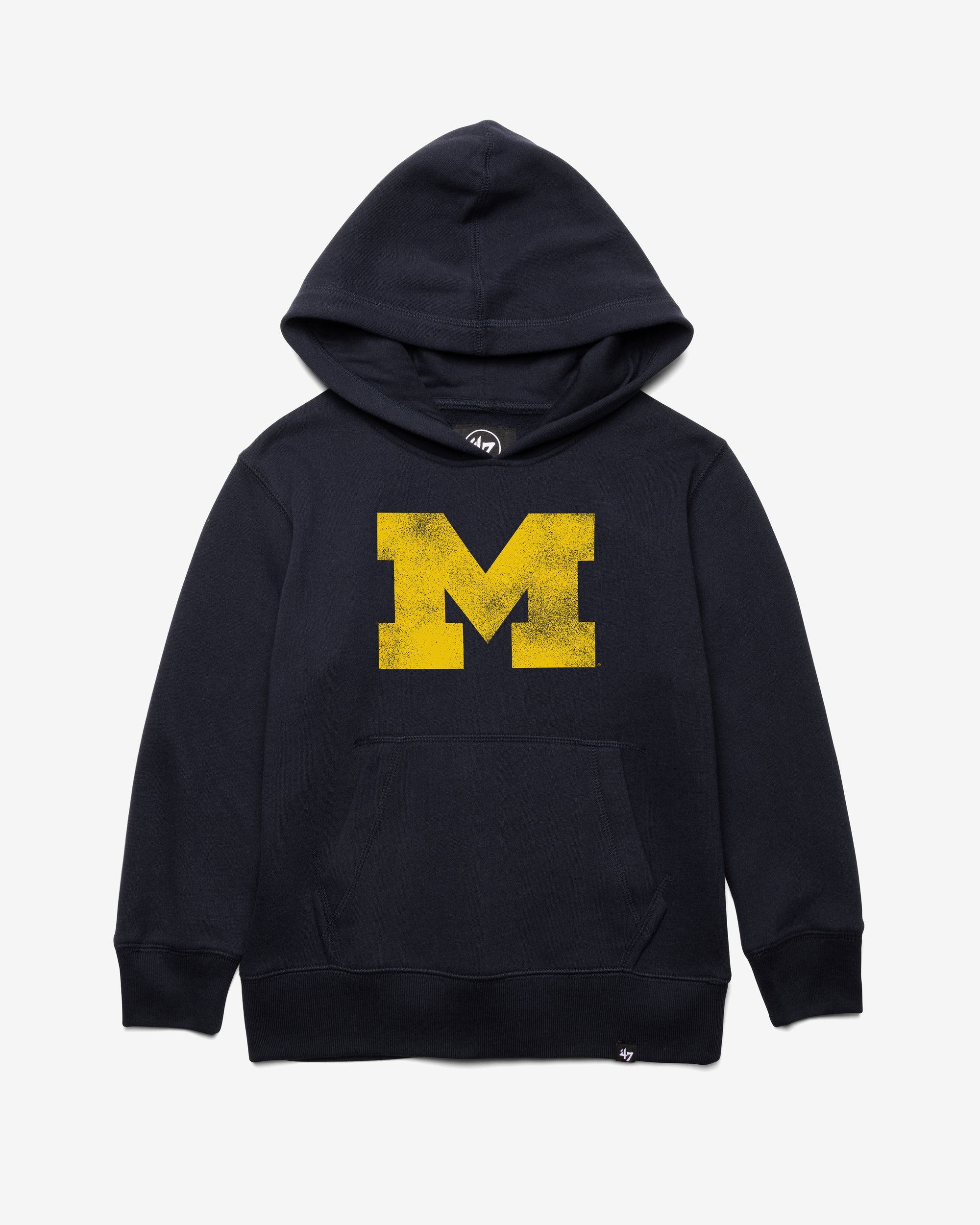 MICHIGAN WOLVERINES DISTRESSED IMPRINT '47 KID'S HEADLINE HOOD
