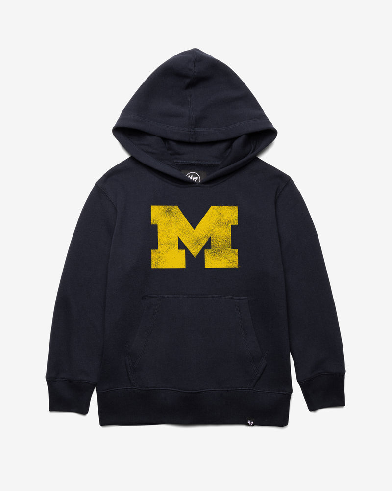 MICHIGAN WOLVERINES DISTRESSED IMPRINT '47 KID'S HEADLINE HOOD