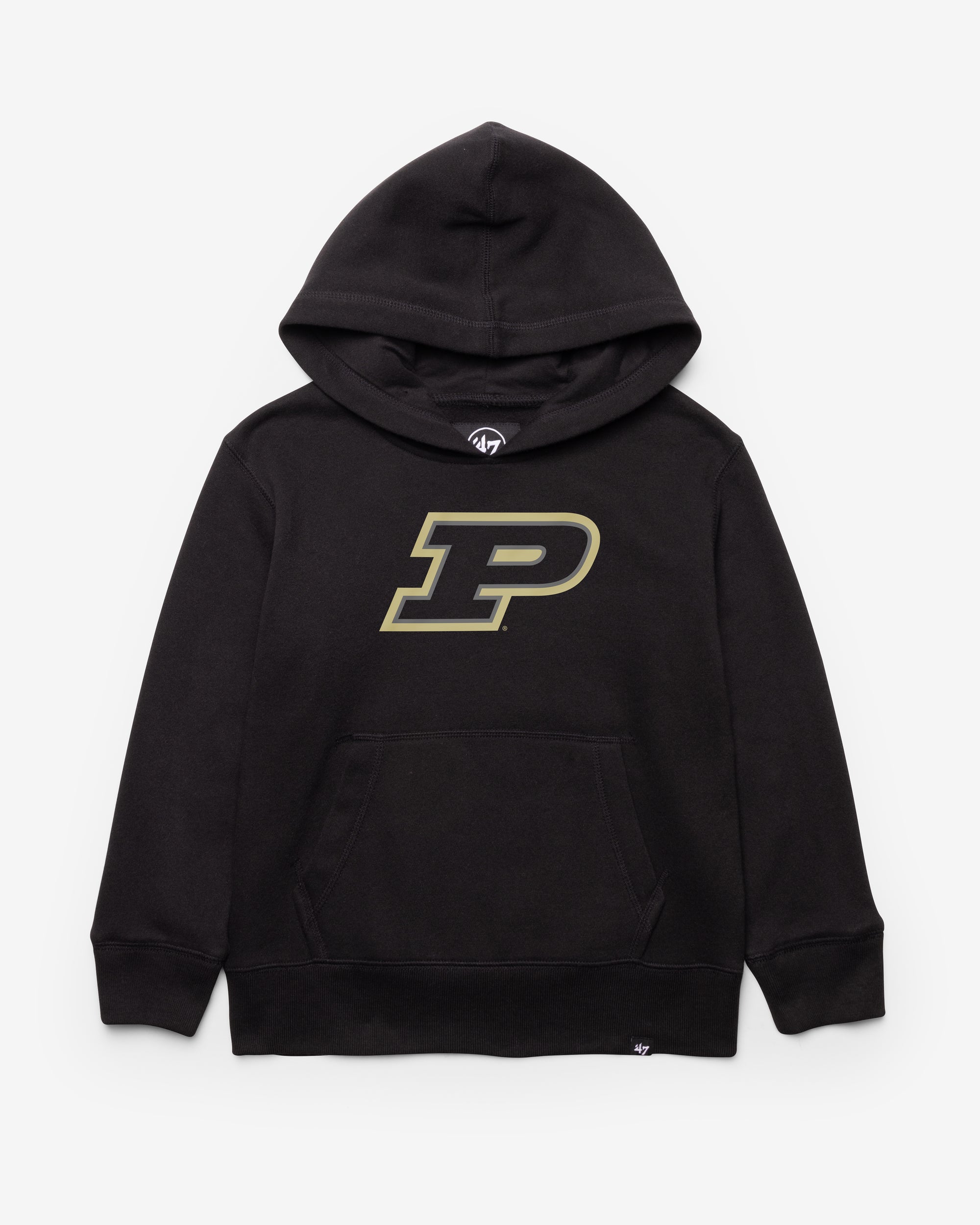 PURDUE BOILERMAKERS DISTRESSED IMPRINT '47 KID'S HEADLINE HOOD