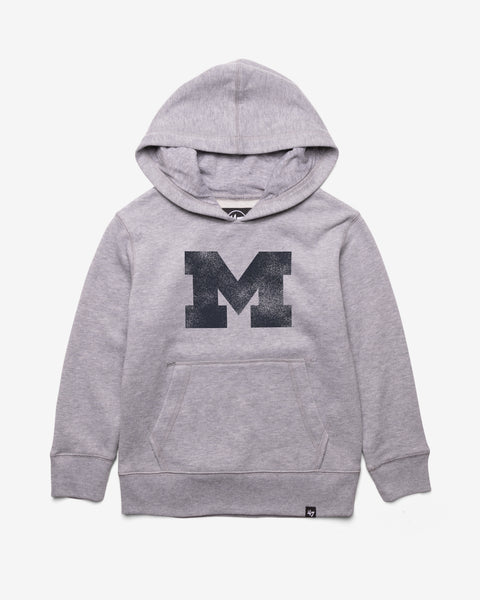 MICHIGAN WOLVERINES DISTRESSED IMPRINT '47 KID'S HEADLINE HOOD