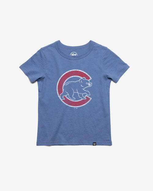 CHICAGO CUBS UPSIDE DOWN TWO PEAT '47 FRANKLIN TEE