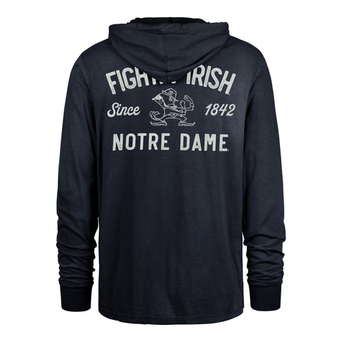 NOTRE DAME FIGHTING IRISH DUSTED OVERHAND '47 RIVER JERSEY HOOD