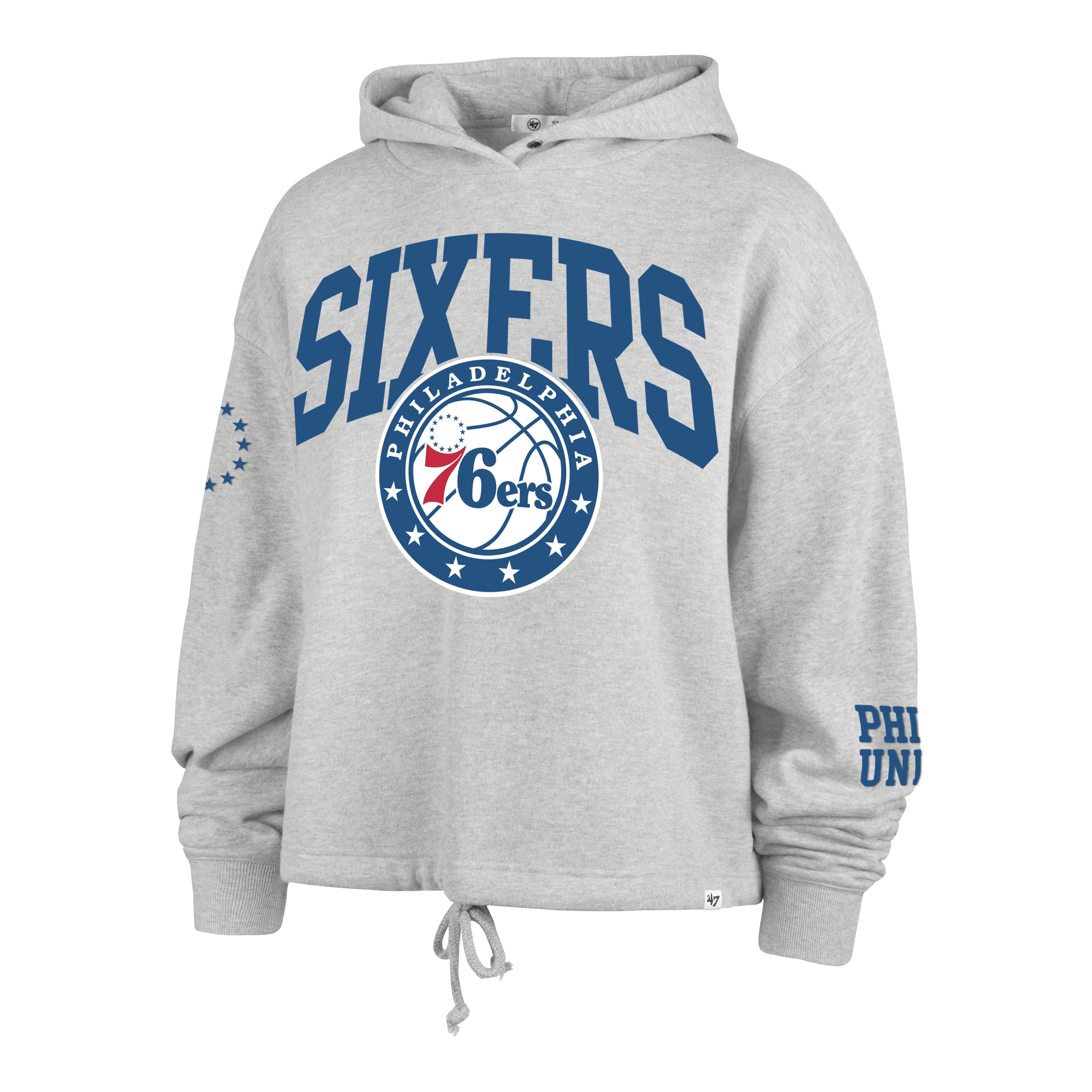 PHILADELPHIA 76ERS HIGH HOPES '47 VENICE HOOD WOMENS - Gray
