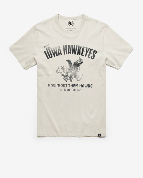 IOWA HAWKEYES VINTAGE WIDE OPEN '47 FRANKLIN TEE