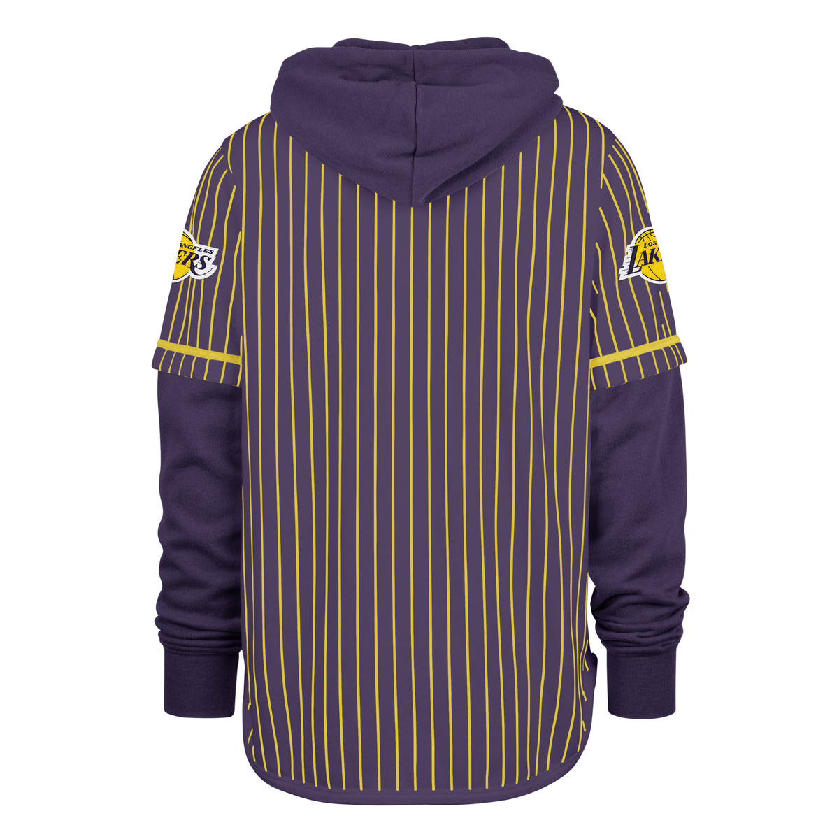 LOS ANGELES LAKERS PINSTRIPE '47 SHORTSTOP PULLOVER HOOD