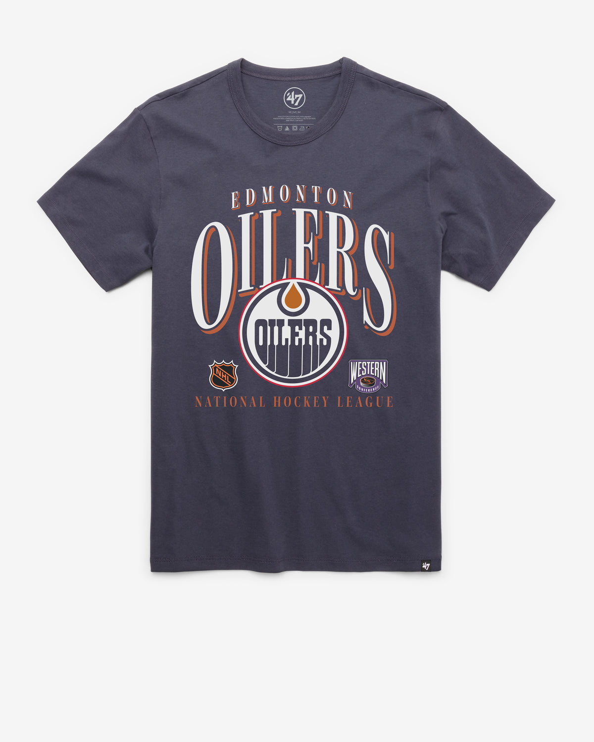 EDMONTON OILERS VINTAGE CREASE '47 FRANKLIN TEE
