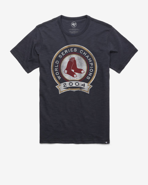 BOSTON RED SOX COOPERSTOWN 2004 WORLD SERIES GRIT '47 SCRUM TEE