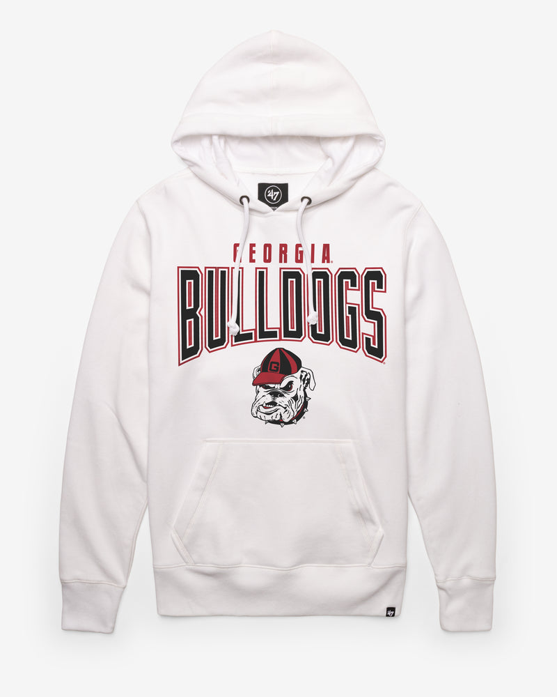 Georgia Bulldogs Team Elements Arch '47 Headline Hoodie in White Wash | Size Medium