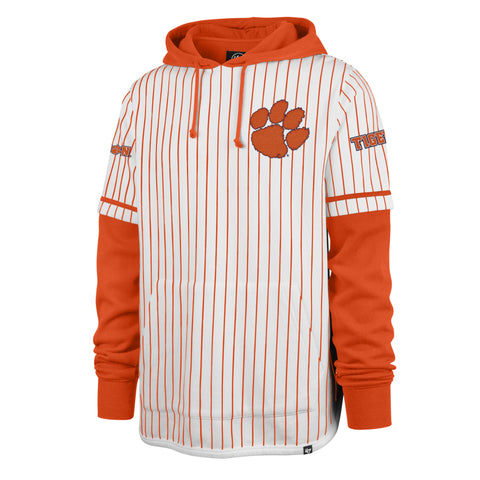 CLEMSON TIGERS PINSTRIPE '47 SHORTSTOP PULLOVER HOOD