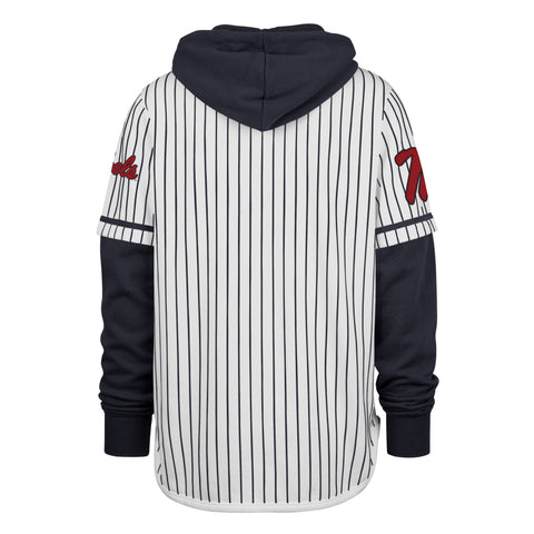 MISSISSIPPI REBELS PINSTRIPE '47 SHORTSTOP PULLOVER HOOD