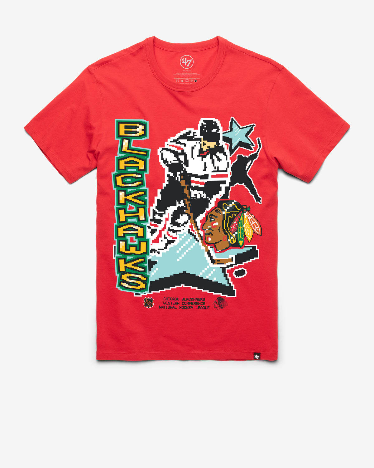 CHICAGO BLACKHAWKS VINTAGE LAMP LIGHTER '47 FRANKLIN TEE