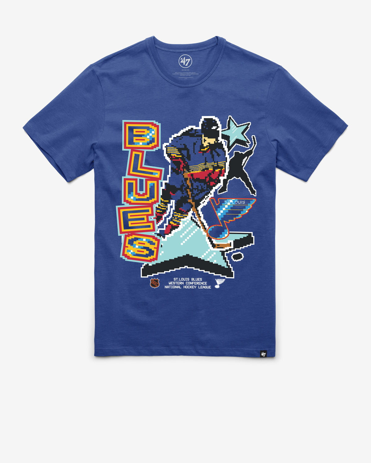 ST LOUIS BLUES VINTAGE LAMP LIGHTER '47 FRANKLIN TEE