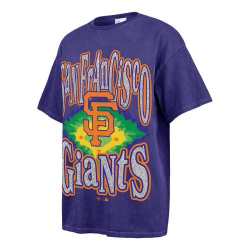 SAN FRANCISCO GIANTS FLASHING LIGHTS VINTAGE '47 BOYFRIEND TEE WOMENS