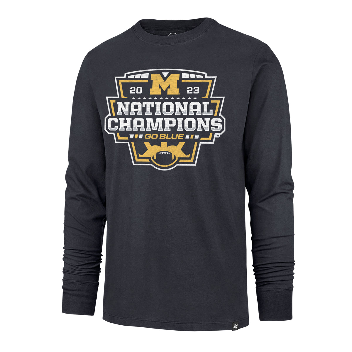 MICHIGAN WOLVERINES 2023 CFP NATIONAL CHAMPIONS '47 FRANKLIN LONG SLEEVE