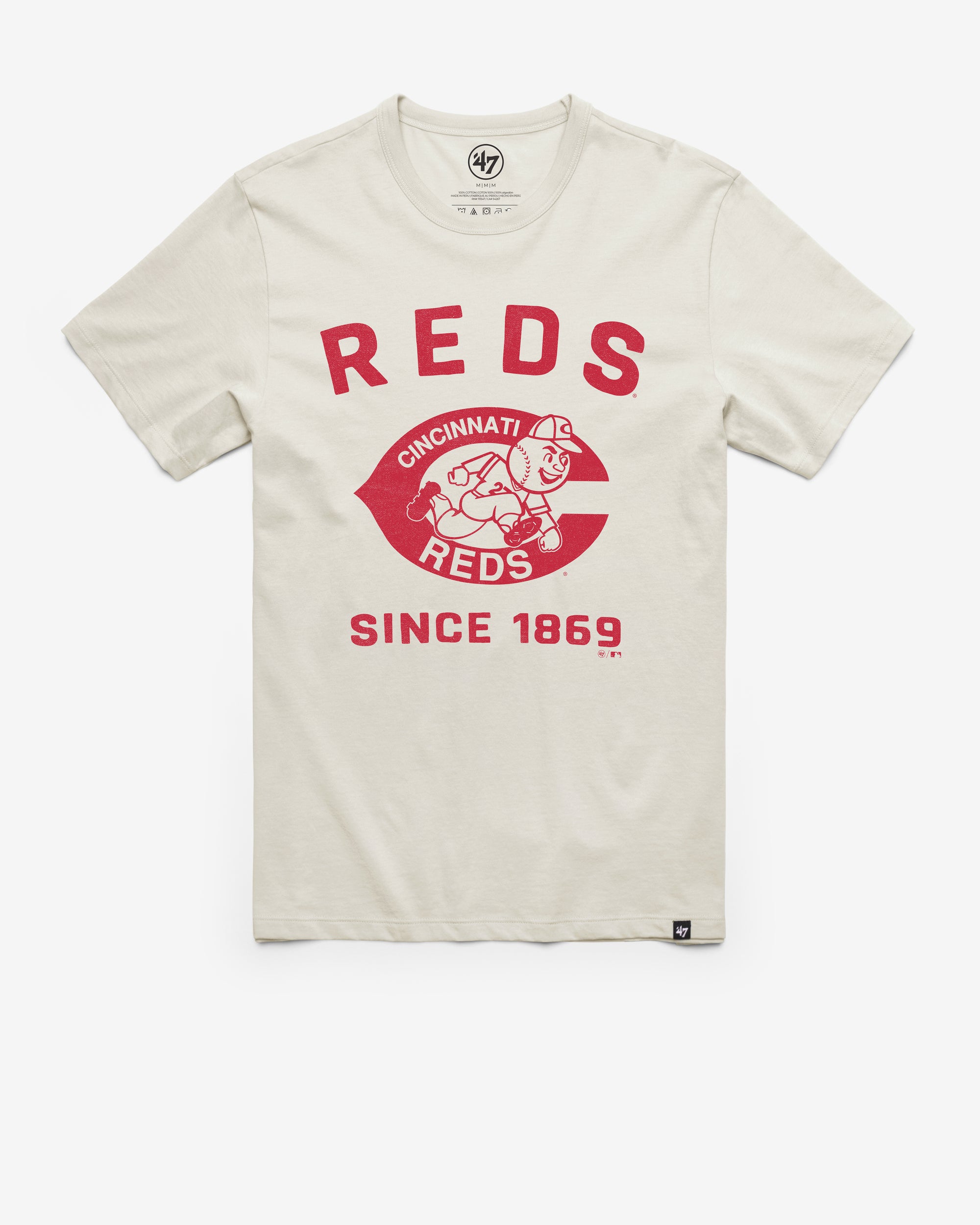 CINCINNATI REDS COOPERSTOWN DUSTER '47 FRANKLIN TEE