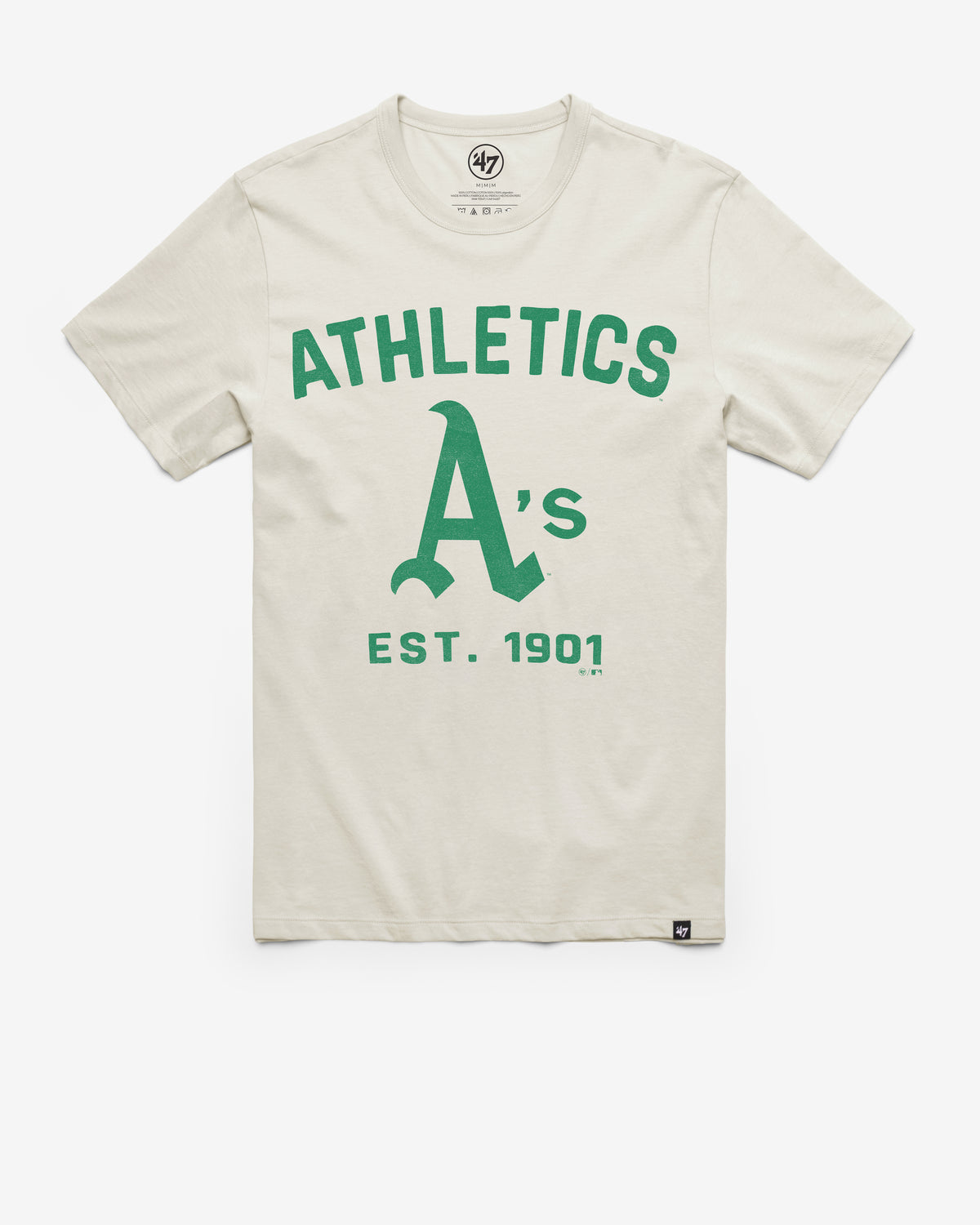 ATHLETICS BASEBALL COOPERSTOWN DUSTER '47 FRANKLIN TEE