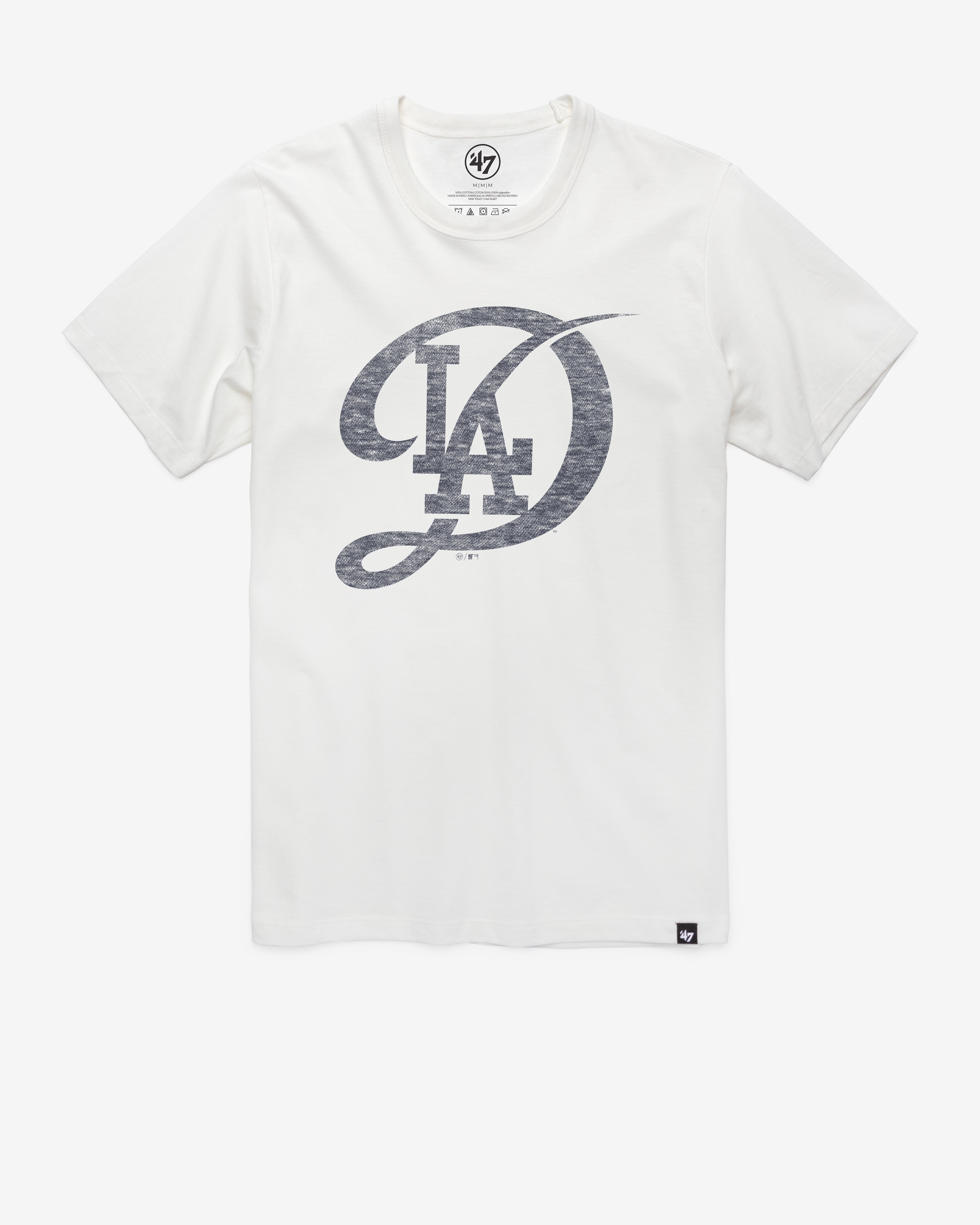 LOS ANGELES DODGERS CITY CONNECT PREMIER '47 FRANKLIN TEE - White Wash