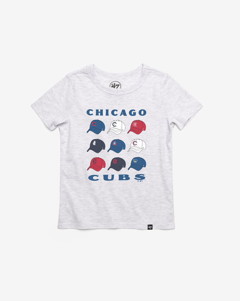 CHICAGO CUBS COOPERSTOWN CAP OFF '47 KID'S FRANKLIN TEE