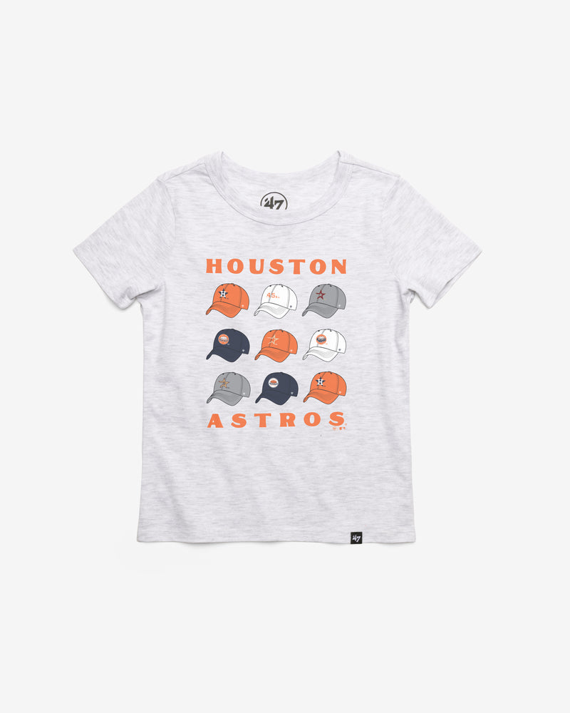 HOUSTON ASTROS COOPERSTOWN CAP OFF '47 KID'S FRANKLIN TEE