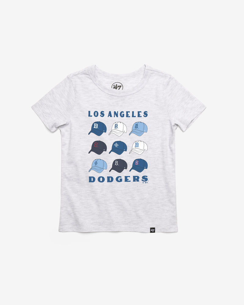 LOS ANGELES DODGERS COOPERSTOWN CAP OFF '47 KID'S FRANKLIN TEE