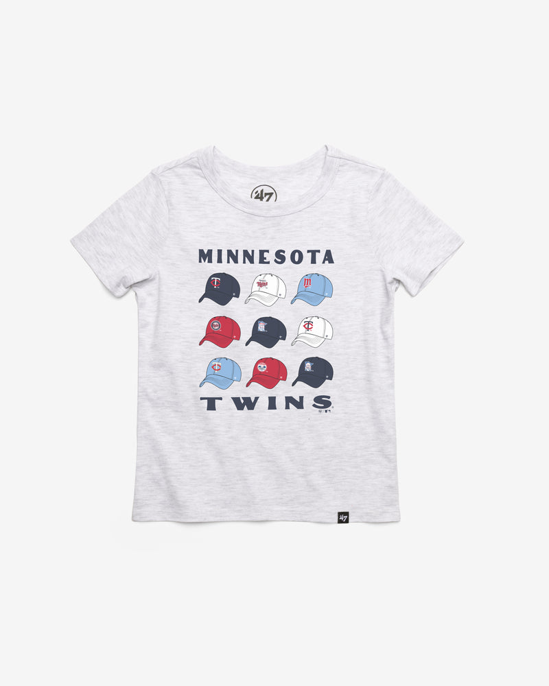 MINNESOTA TWINS COOPERSTOWN CAP OFF '47 KID'S FRANKLIN TEE