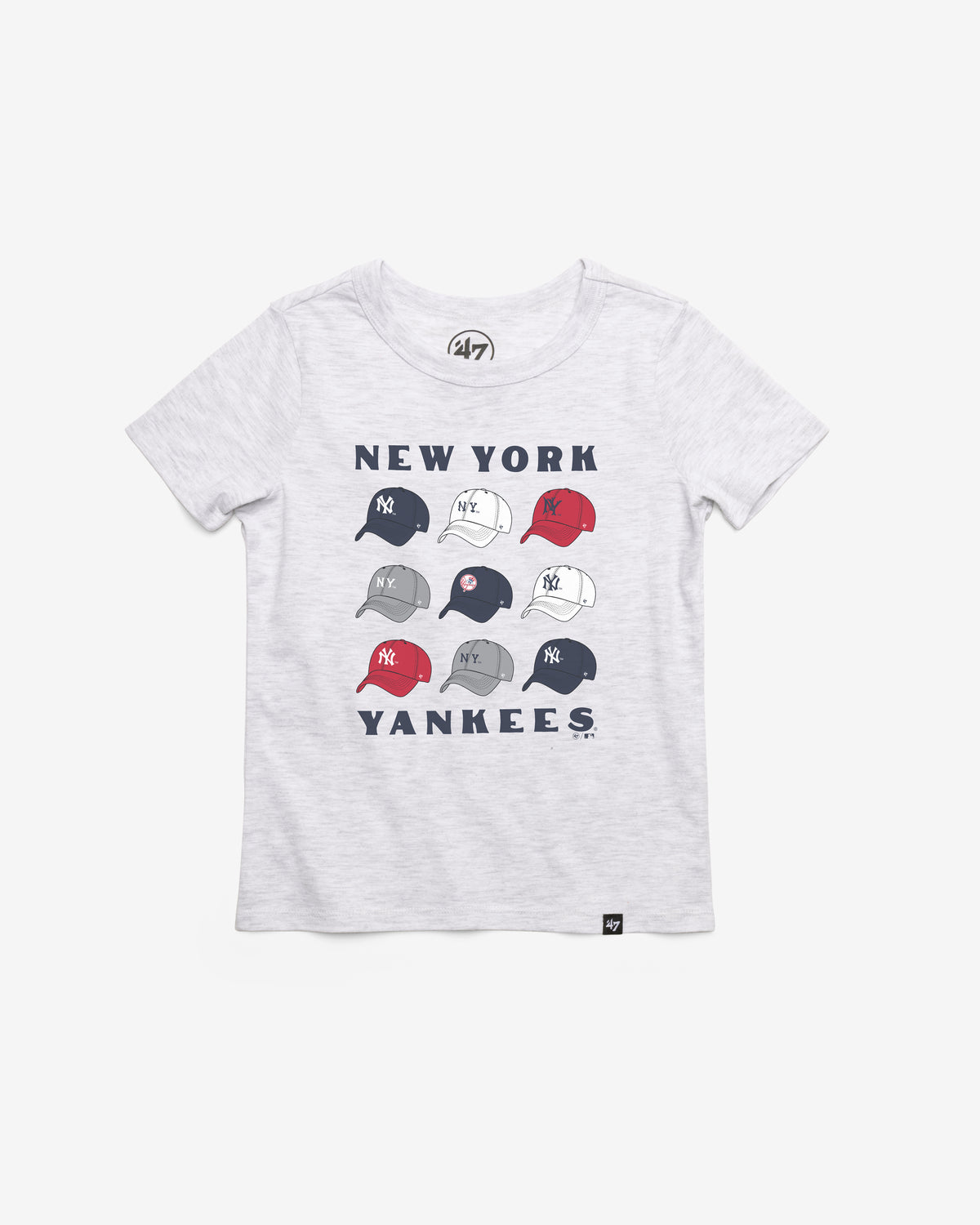 NEW YORK YANKEES COOPERSTOWN CAP OFF '47 KID'S FRANKLIN TEE