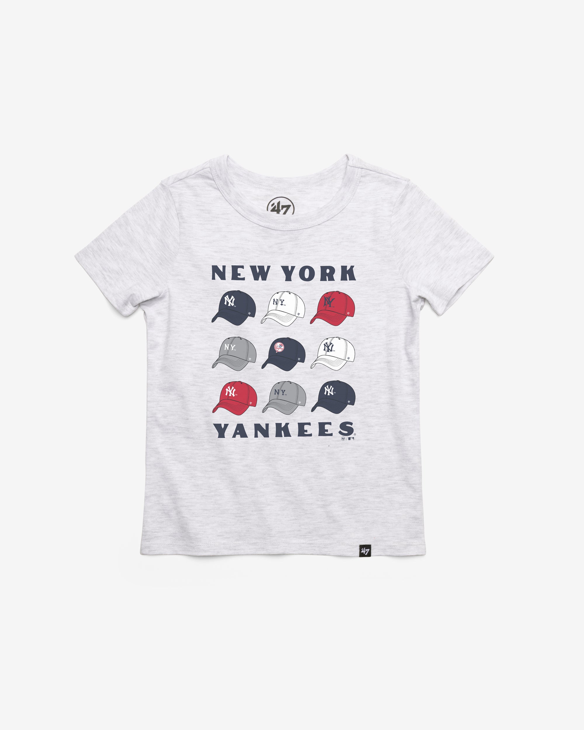 NEW YORK YANKEES COOPERSTOWN CAP OFF '47 KID'S FRANKLIN TEE