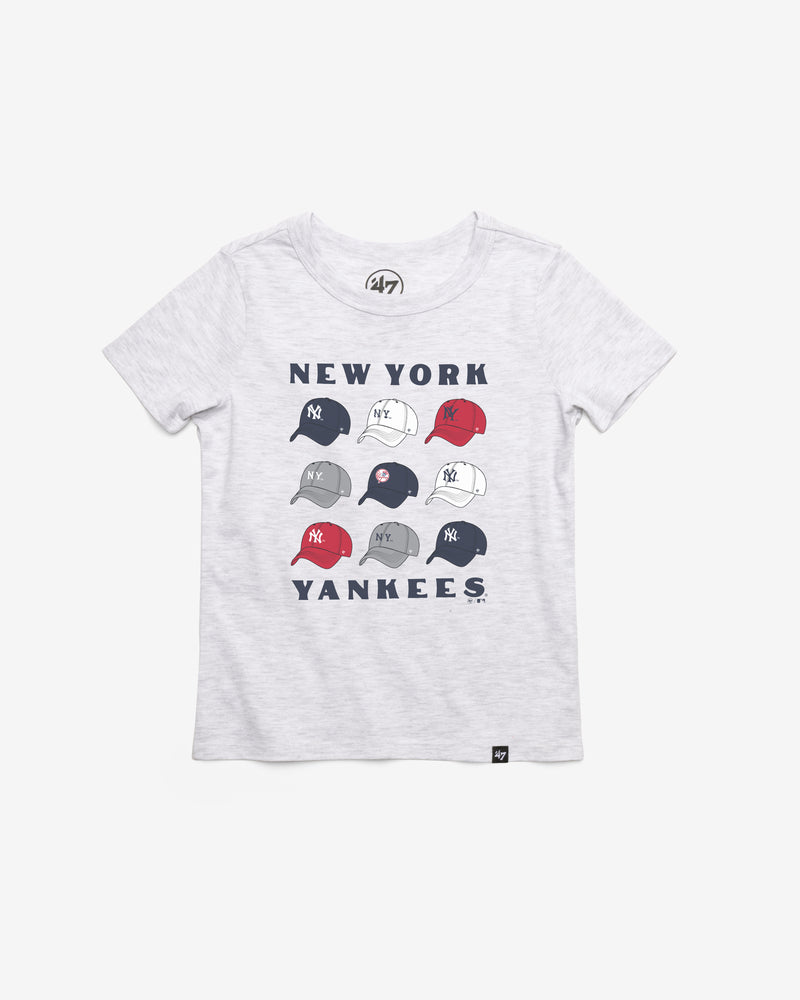NEW YORK YANKEES COOPERSTOWN CAP OFF '47 KID'S FRANKLIN TEE