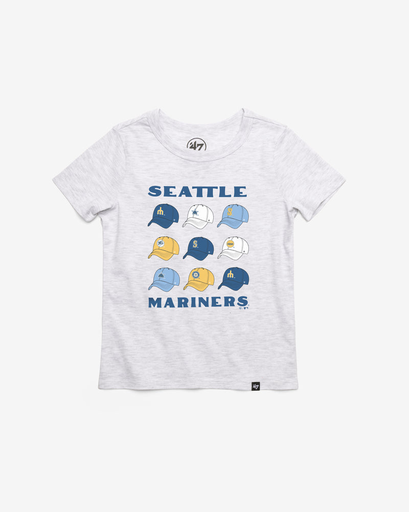 SEATTLE MARINERS COOPERSTOWN CAP OFF '47 KID'S FRANKLIN TEE