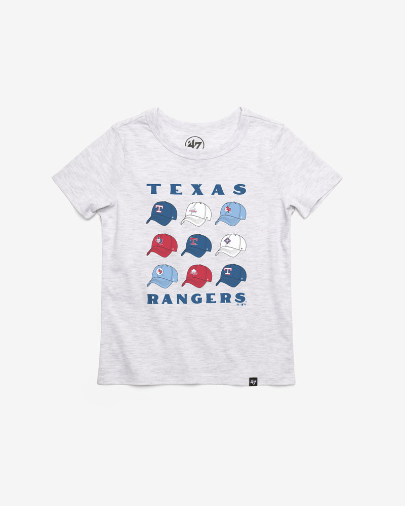 TEXAS RANGERS COOPERSTOWN CAP OFF '47 KID'S FRANKLIN TEE