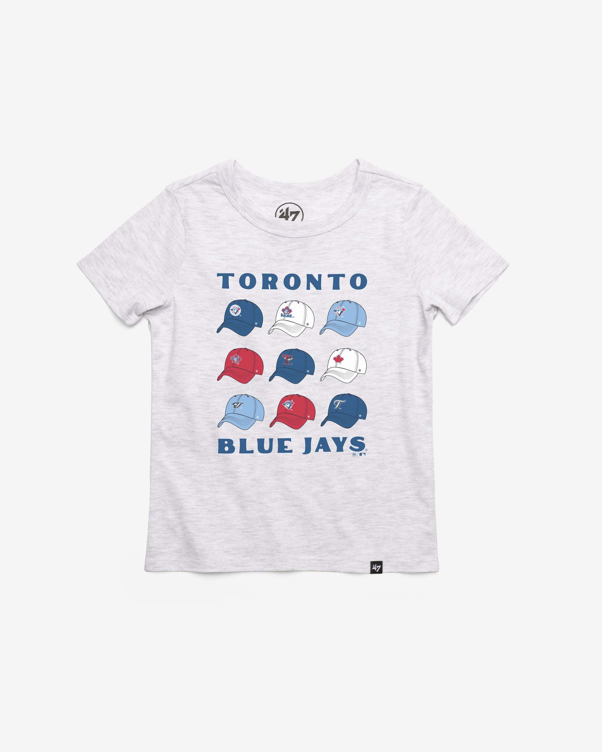 TORONTO BLUE JAYS COOPERSTOWN CAP OFF '47 KID'S FRANKLIN TEE