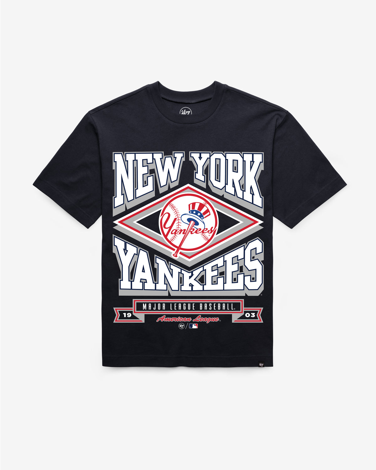 NEW YORK YANKEES HEATER '47 FOUNDATION TEE