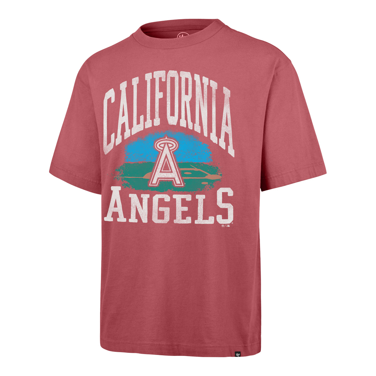 LOS ANGELES ANGELS COOPERSTOWN CLOUDFIELD MONTAUK '47 FOUNDATION TEE