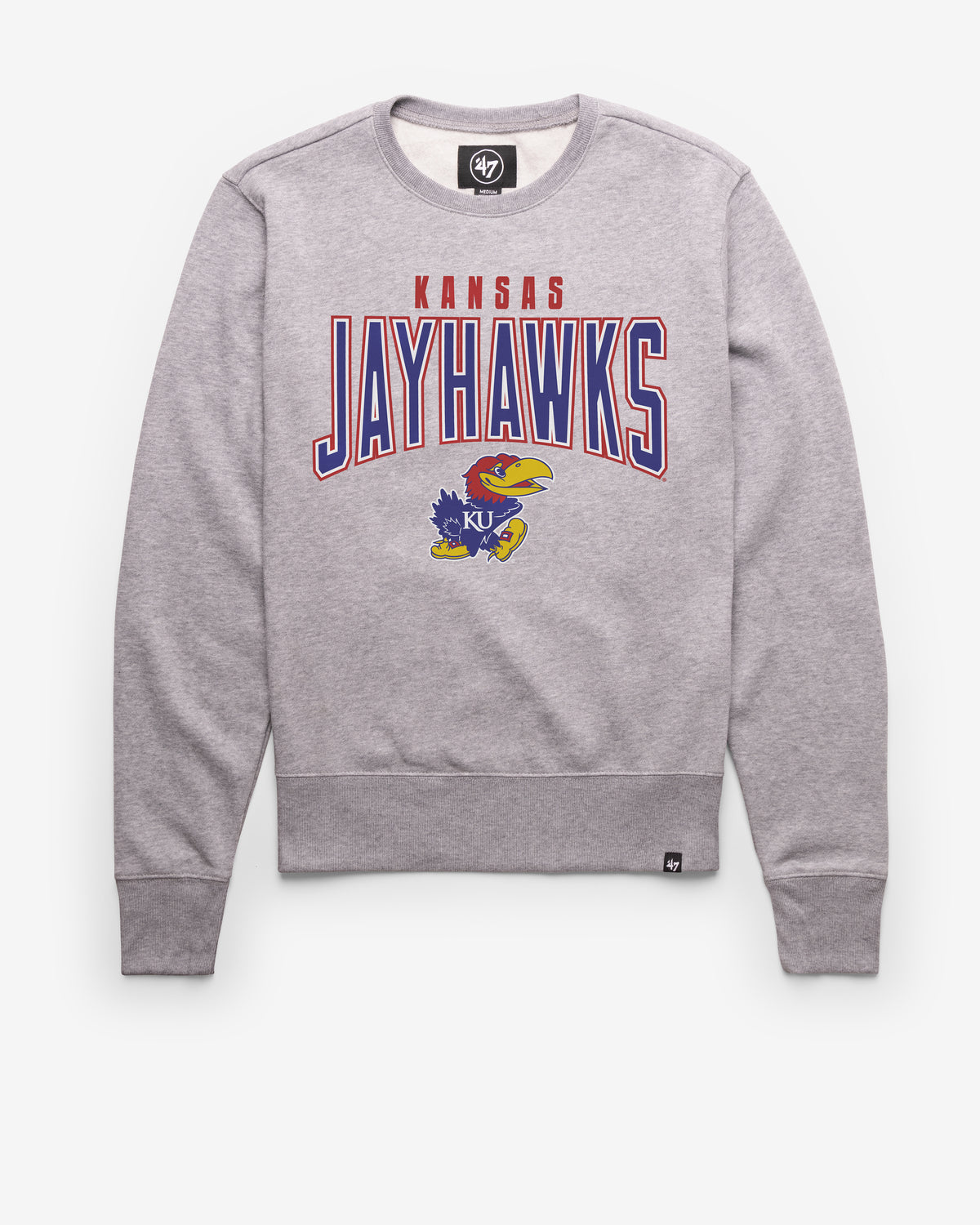 Kansas Crew Label Kansas Jayhawks Apparel | Fleece Headline Crew | ’47 – '47