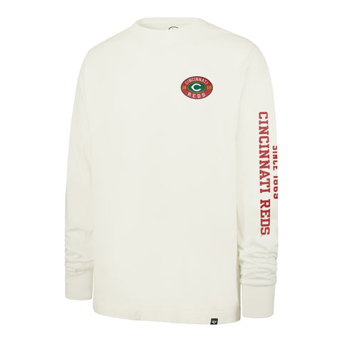CINCINNATI REDS TIDE SWEEP MONTAUK '47 FOUNDATION LONG SLEEVE TEE
