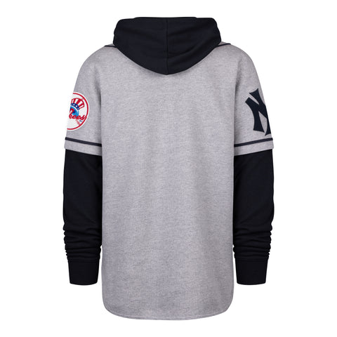 NEW YORK YANKEES COOPERSTOWN GAME FELT FIFTIES '47 SHORTSTOP PULLOVER HOOD