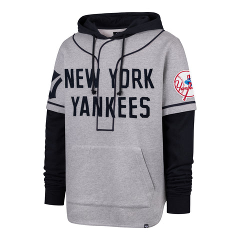 NEW YORK YANKEES COOPERSTOWN GAME FELT FIFTIES '47 SHORTSTOP PULLOVER HOOD