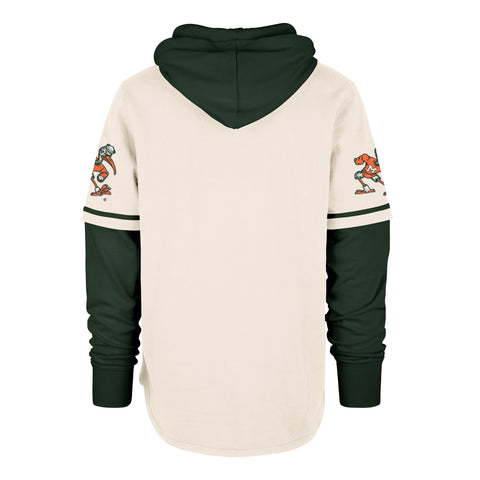 MIAMI HURRICANES VINTAGE TRIFECTA '47 SHORTSTOP PULLOVER HOOD