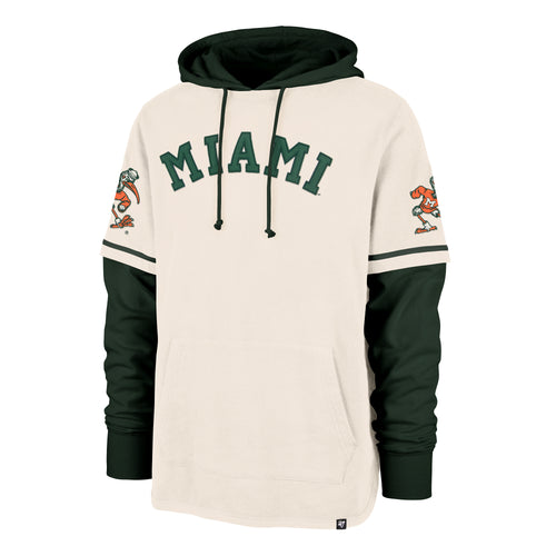 MIAMI HURRICANES VINTAGE TRIFECTA '47 SHORTSTOP PULLOVER HOOD