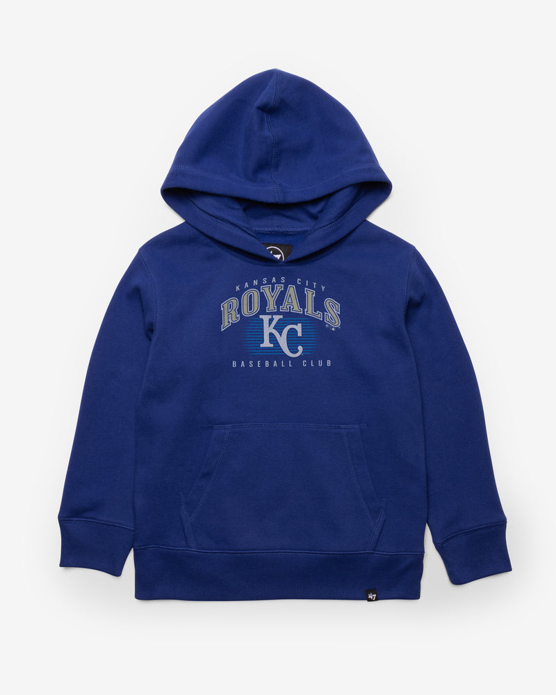 KANSAS CITY ROYALS COOPERSTOWN DOUBLE HEADER '47 KID'S HEADLINE HOOD