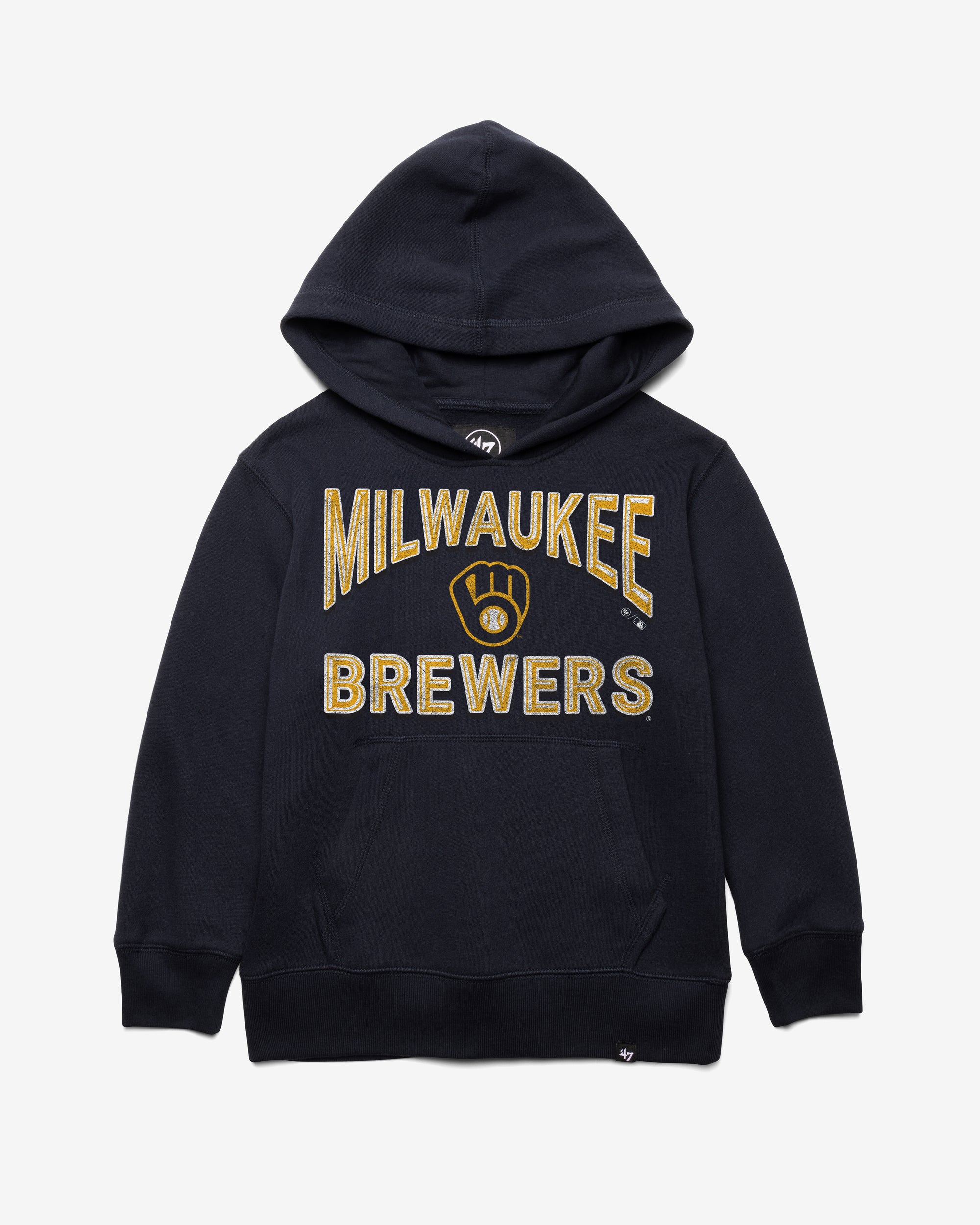 MILWAUKEE BREWERS FAN OUT '47 KID'S HEADLINE HOOD